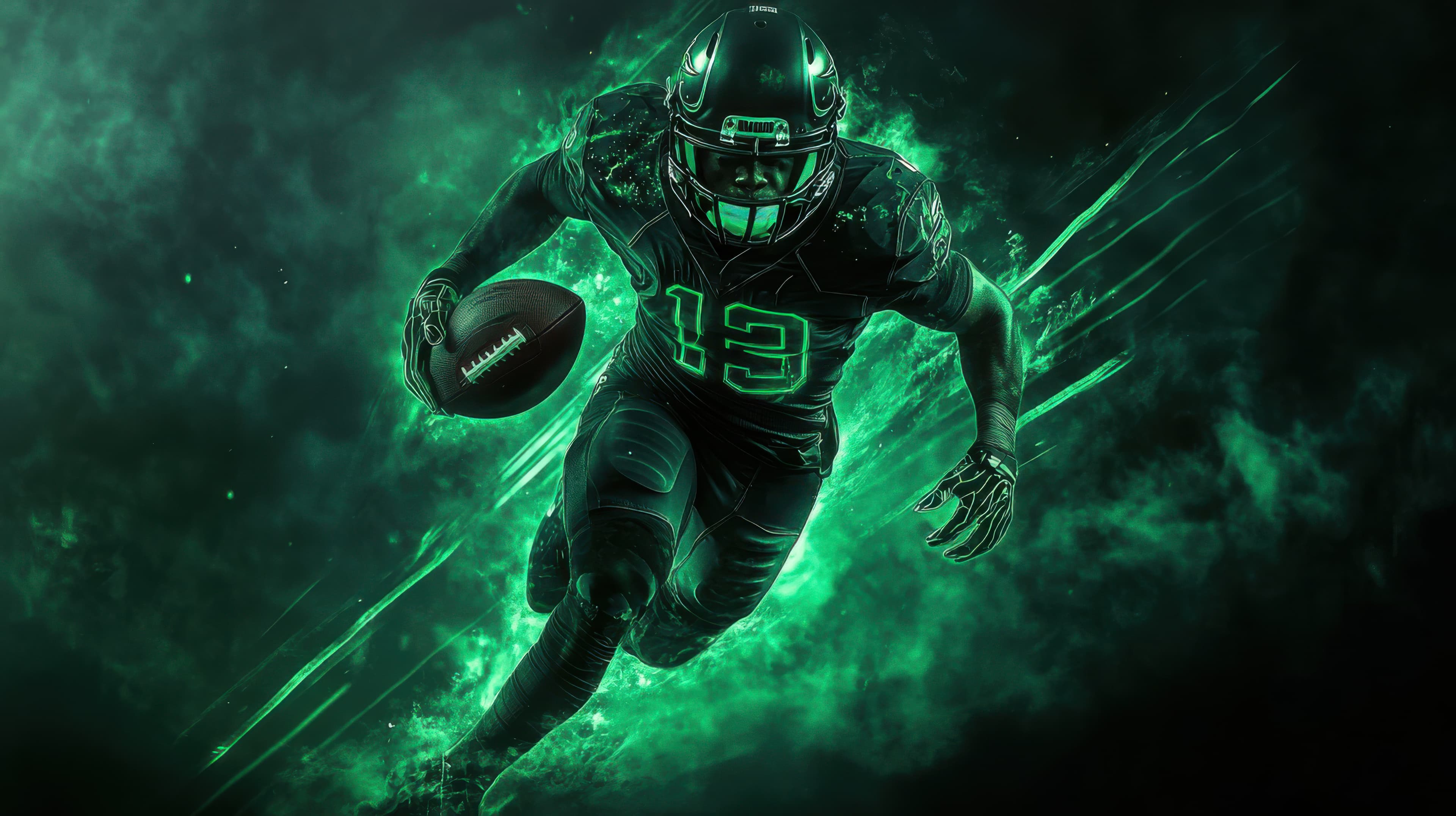 image de fond joueur de football américain